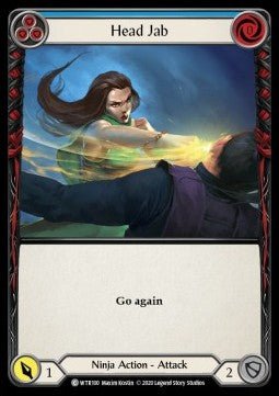 Head Jab (Blue) (Normal) - Welcome to Rathe - Unlimited (Common) [WTR-U-WTR100] - Cards Beyond