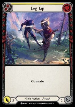Leg Tap (Yellow) (Normal) - Welcome to Rathe - Unlimited (Common) [WTR-U-WTR102] - Cards Beyond