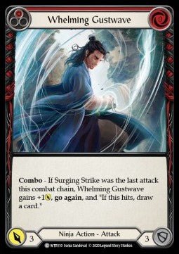 Whelming Gustwave (Red) (Normal) - Welcome to Rathe - Unlimited (Common) [WTR-U-WTR110] - Cards Beyond