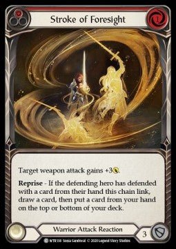 Stroke of Foresight (Red) (Normal) - Welcome to Rathe - Unlimited (Common) [WTR-U-WTR138] - Cards Beyond