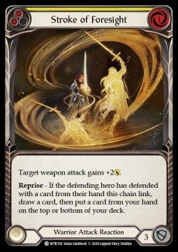 Stroke of Foresight (Yellow) (Normal) - Welcome to Rathe - Unlimited (Common) [WTR-U-WTR139] - Cards Beyond