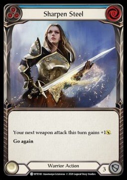 Sharpen Steel (Blue) (Normal) - Welcome to Rathe - Unlimited (Common) [WTR-U-WTR143] - Cards Beyond