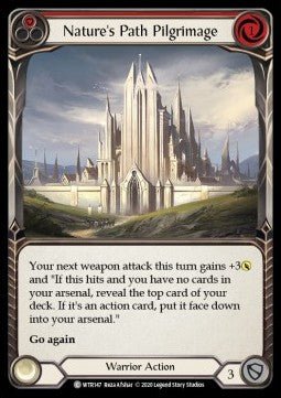 Nature's Path Pilgrimage (Red) (Normal) - Welcome to Rathe - Unlimited (Common) [WTR-U-WTR147] - Cards Beyond