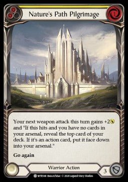 Nature's Path Pilgrimage (Yellow) (Normal) - Welcome to Rathe - Unlimited (Common) [WTR-U-WTR148] - Cards Beyond
