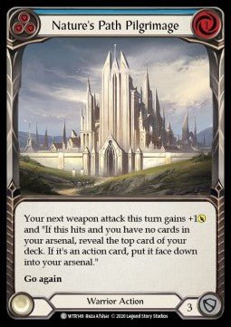 Nature's Path Pilgrimage (Blue) (Normal) - Welcome to Rathe - Unlimited (Common) [WTR-U-WTR149] - Cards Beyond