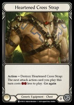 Heartened Cross Strap (Normal) - Welcome to Rathe - Unlimited (Common) [WTR-U-WTR152] - Cards Beyond