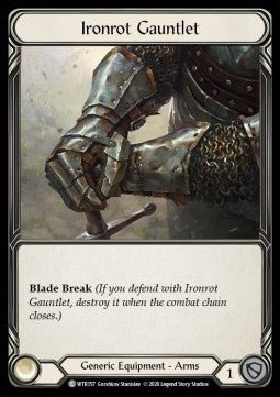 Ironrot Gauntlet (Normal) - Welcome to Rathe - Unlimited (Common) [WTR-U-WTR157] - Cards Beyond