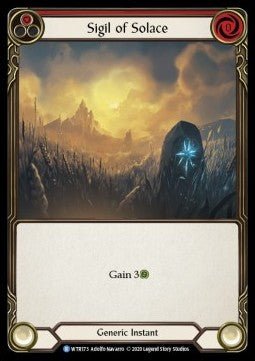Sigil of Solace (Red) (Rainbow Foil) - Welcome to Rathe - Unlimited (Rare) [WTR-U-WTR173] - Cards Beyond