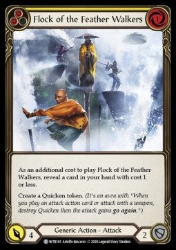 Flock of the Feather Walkers (Yellow) (Rainbow Foil) - Welcome to Rathe - Unlimited (Common) [WTR-U-WTR183] - Cards Beyond