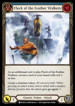 Flock of the Feather Walkers (Blue) (Normal) - Welcome to Rathe - Unlimited (Common) [WTR-U-WTR184] - Cards Beyond