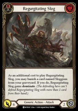 Regurgitating Slog (Red) (Rainbow Foil) - Welcome to Rathe - Unlimited (Common) [WTR-U-WTR197] - Cards Beyond