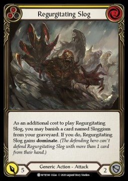 Regurgitating Slog (Yellow) (Normal) - Welcome to Rathe - Unlimited (Common) [WTR-U-WTR198] - Cards Beyond