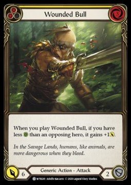 Wounded Bull (Yellow) (Rainbow Foil) - Welcome to Rathe - Unlimited (Common) [WTR-U-WTR201] - Cards Beyond