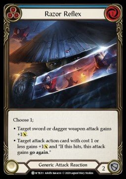 Razor Reflex (Blue) (Normal) - Welcome to Rathe - Unlimited (Common) [WTR-U-WTR211] - Cards Beyond