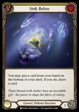 Sink Below (Yellow) (Normal) - Welcome to Rathe - Unlimited (Common) [WTR-U-WTR216] - Cards Beyond