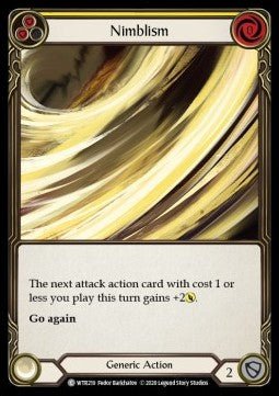 Nimblism (Yellow) (Rainbow Foil) - Welcome to Rathe - Unlimited (Common) [WTR-U-WTR219] - Cards Beyond