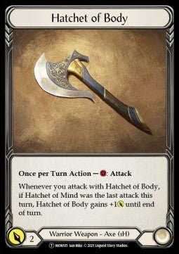 Hatchet of Body // Chane (Normal) - Monarch - Unlimited (Token) [MON-U-105/154] - Cards Beyond
