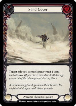Sand Cover (Red) (Regular) - Uprising (Common) [UPR-039] - Cards Beyond