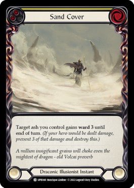 Sand Cover (Yellow) (Regular) - Uprising (Common) [UPR-040] - Cards Beyond