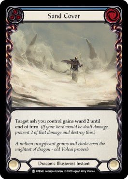 Sand Cover (Blue) (Regular) - Uprising (Common) [UPR-041] - Cards Beyond