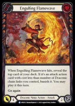 Engulfing Flamewave (Yellow) (Regular) - Uprising (Rare) [UPR-052] - Cards Beyond
