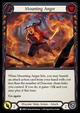Mounting Anger (Blue) (Regular) - Uprising (Rare) [UPR-056] - Cards Beyond