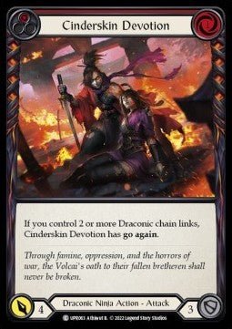 Cinderskin Devotion (Red) (Regular) - Uprising (Common) [UPR-063] - Cards Beyond