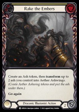 Rake the Embers (Yellow) (Rainbow Foil) - Uprising (Common) [UPR-034] - Cards Beyond