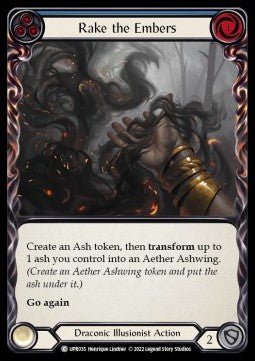 Rake the Embers (Blue) (Rainbow Foil) - Uprising (Common) [UPR-035] - Cards Beyond