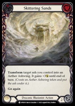 Skittering Sands (Red) (Rainbow Foil) - Uprising (Common) [UPR-036] - Cards Beyond