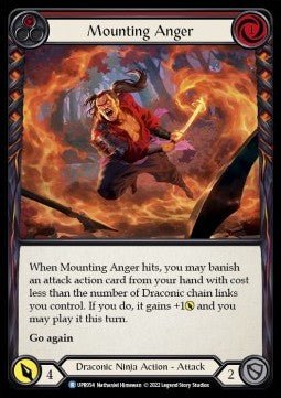Mounting Anger (Red) (Rainbow Foil) - Uprising (Rare) [UPR-054] - Cards Beyond