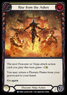 Rise from the Ashes (Yellow) (Rainbow Foil) - Uprising (Rare) [UPR-058] - Cards Beyond
