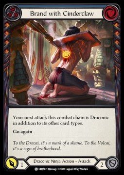 Brand with Cinderclaw (Blue) (Regular) - Uprising (Common) [UPR-062] - Cards Beyond