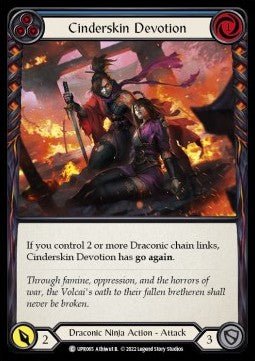 Cinderskin Devotion (Blue) (Rainbow Foil) - Uprising (Common) [UPR-065] - Cards Beyond