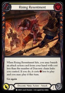 Rising Resentment (Yellow) (Rainbow Foil) - Uprising (Common) [UPR-076] - Cards Beyond