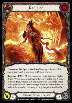 Red Hot (Rainbow Foil) - Uprising (Rare) [UPR-090] - Cards Beyond