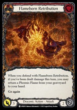 Flameborn Retribution (Rainbow Foil) - Uprising (Common) [UPR-095] - Cards Beyond