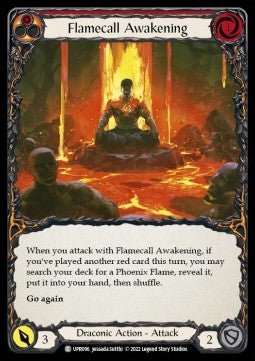 Flamecall Awakening (Rainbow Foil) - Uprising (Common) [UPR-096] - Cards Beyond
