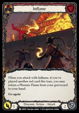 Inflame (Rainbow Foil) - Uprising (Common) [UPR-097] - Cards Beyond