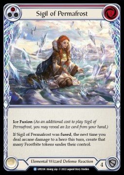 Sigil of Permafrost (Red) (Rainbow Foil) - Uprising (Rare) [UPR-106] - Cards Beyond