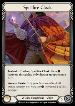 Spellfire Cloak (Regular) - Uprising (Common) [UPR-167] - Cards Beyond
