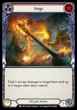 Singe (Red) (Rainbow Foil) - Uprising (Common) [UPR-179] - Cards Beyond