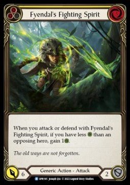 Fyendal's Fighting Spirit (Yellow) (Regular) - Uprising (Rare) [UPR-195] - Cards Beyond