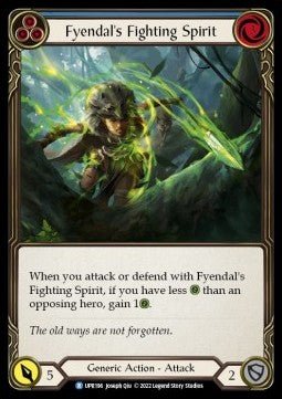 Fyendal's Fighting Spirit (Blue) (Regular) - Uprising (Rare) [UPR-196] - Cards Beyond