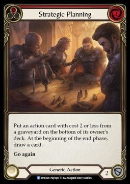 Strategic Planning (Red) (Rainbow Foil) - Uprising (Rare) [UPR-200] - Cards Beyond