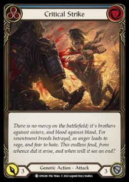 Critical Strike (Blue) (Regular) - Uprising (Common) [UPR-208] - Cards Beyond