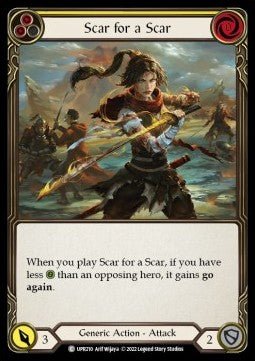 Scar for a Scar (Yellow) (Regular) - Uprising (Common) [UPR-210] - Cards Beyond