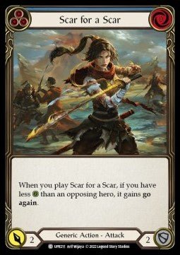 Scar for a Scar (Blue) (Regular) - Uprising (Common) [UPR-211] - Cards Beyond