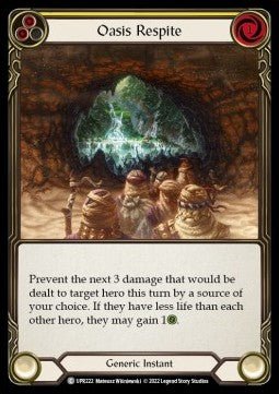 Oasis Respite (Yellow) (Regular) - Uprising (Common) [UPR-222] - Cards Beyond