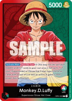 Monkey.D.Luffy (OP01-003) (V.1) - Romance Dawn (Leader) [OP01-003] - Cards Beyond